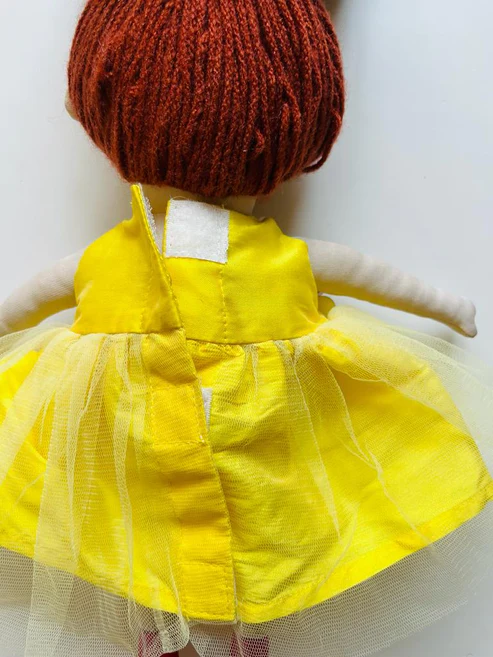 Marigold 3d flower Dress & doll Set