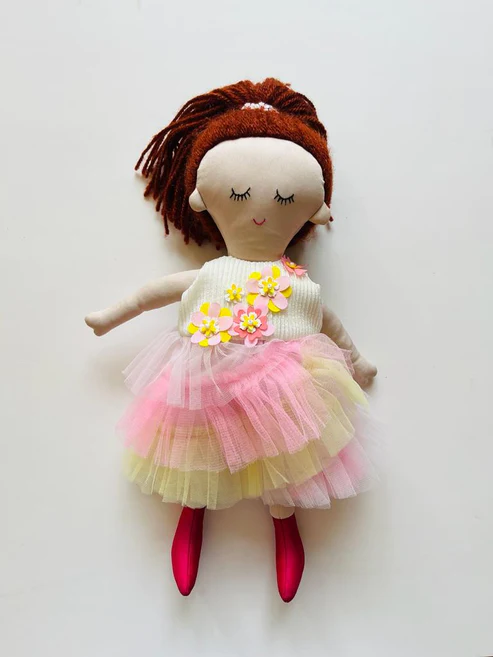 Whispering pink dress & doll Set