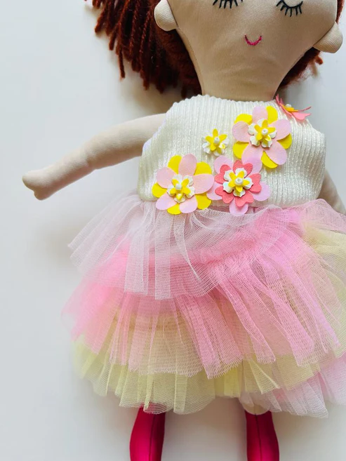 Whispering pink dress & doll Set