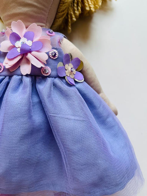 Lavender 3d Flower Doll