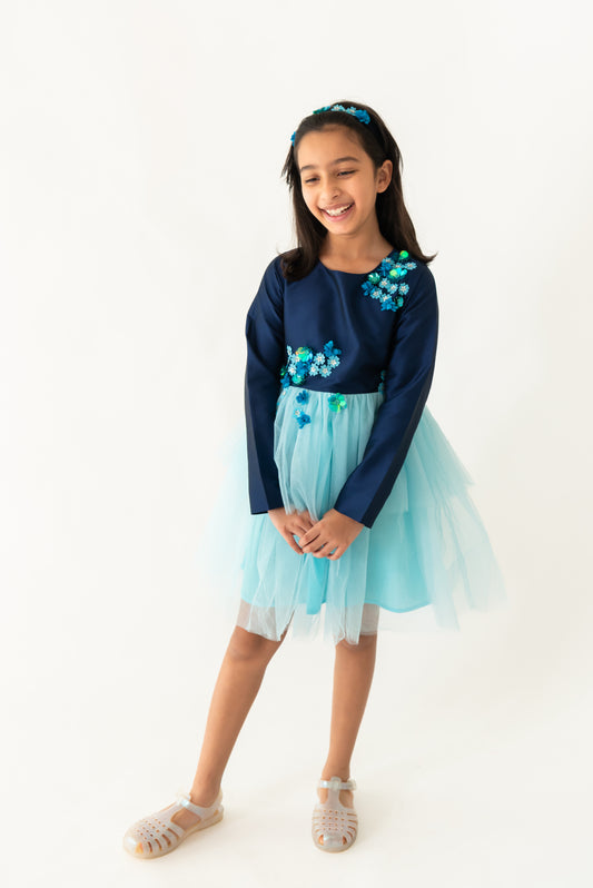 Full Sleeves Peony Dress