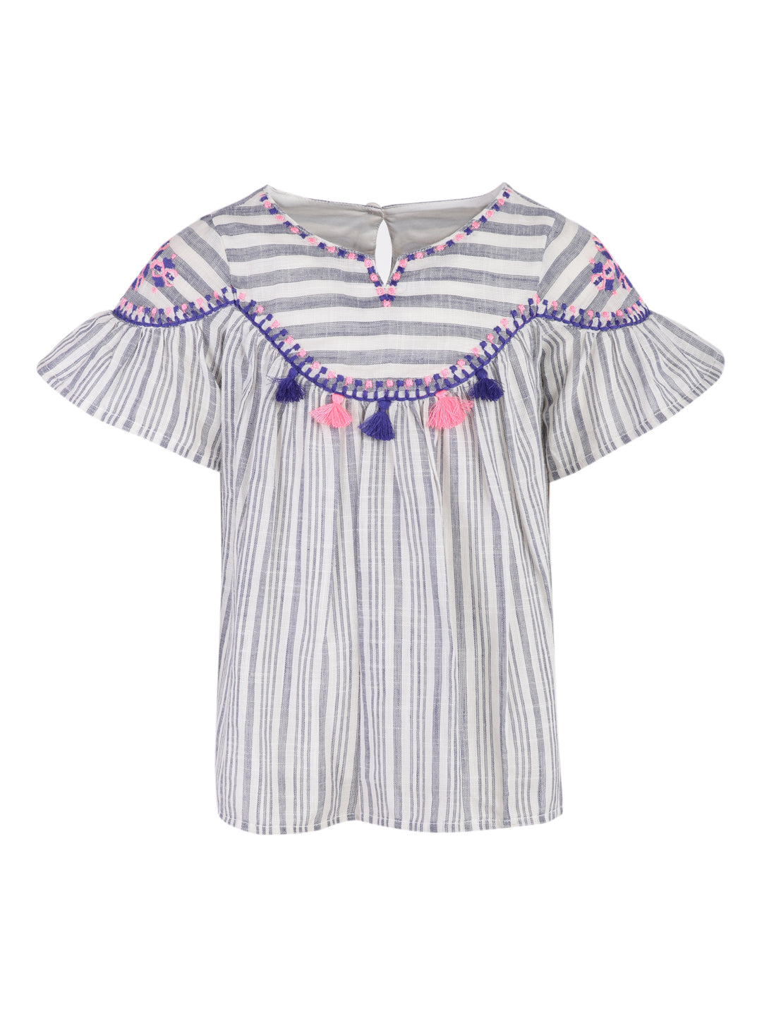 Camelia Tassel Top