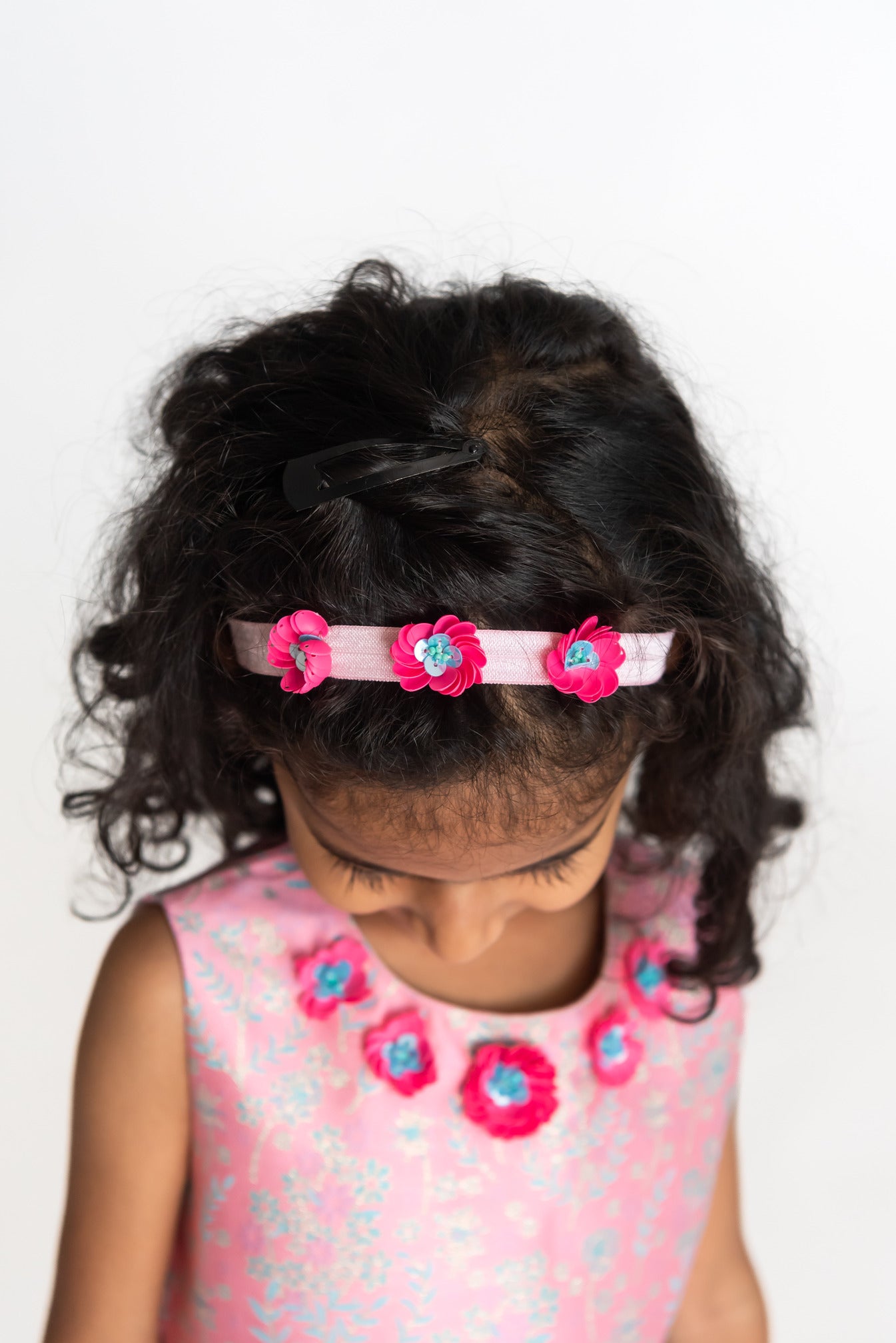 Pink summer shrub Headband
