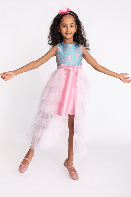 Detachable Ruffle Gown & doll Set