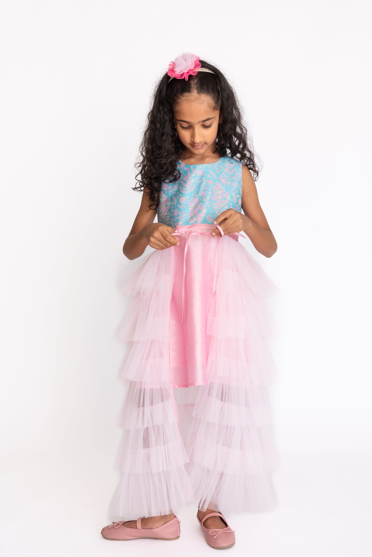 Detachable Ruffle Gown & doll Set