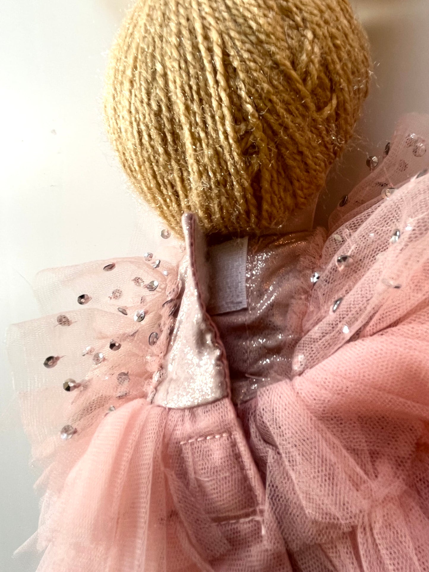 Peach Regalia Dress & doll Set