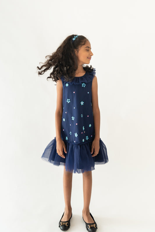 Navy Dainty Garden dress