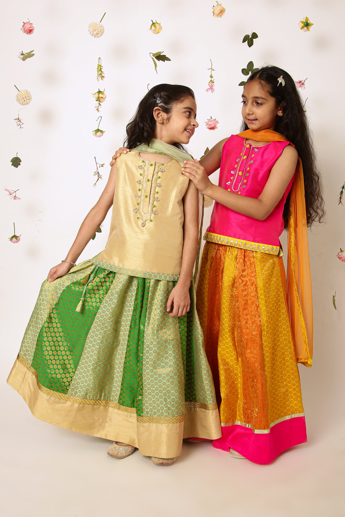 Vibrant Emerald Lehenga