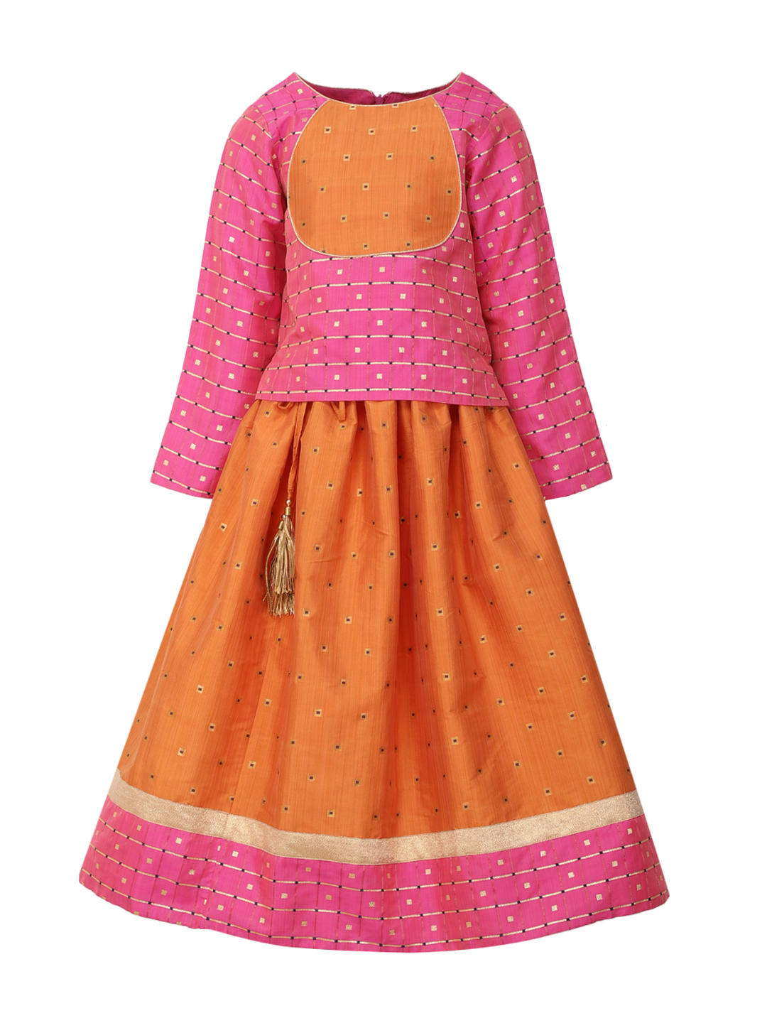Orange Sada Bahar Lehnga