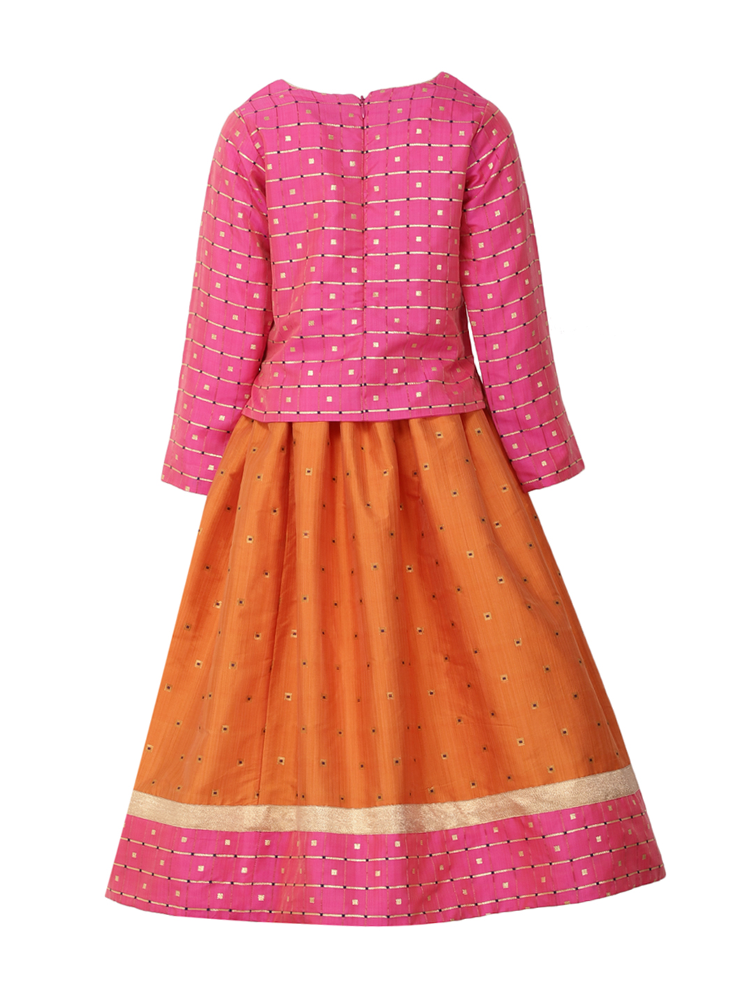 Orange Sada Bahar Lehnga