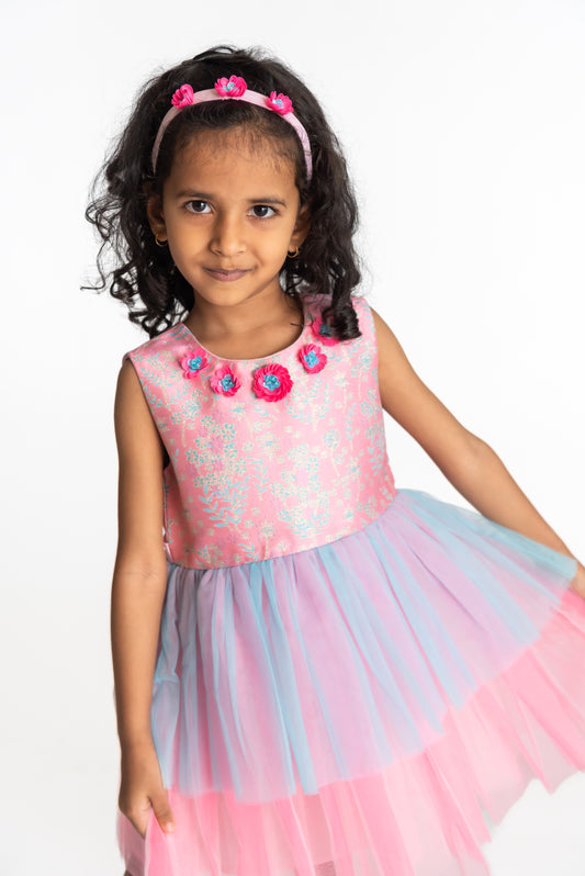 Pink Summer Shrub Dress