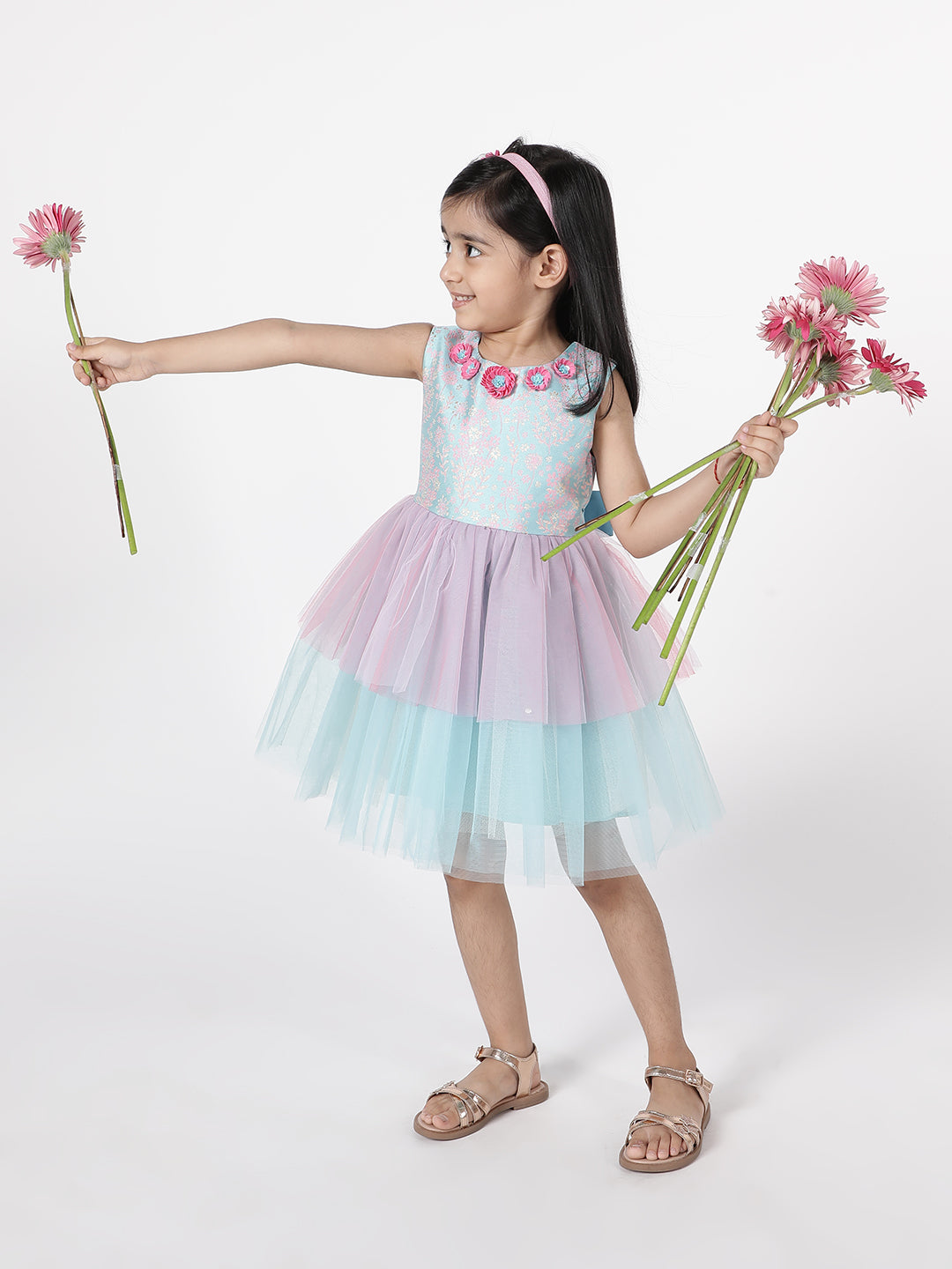 Blue summer shrub Dress