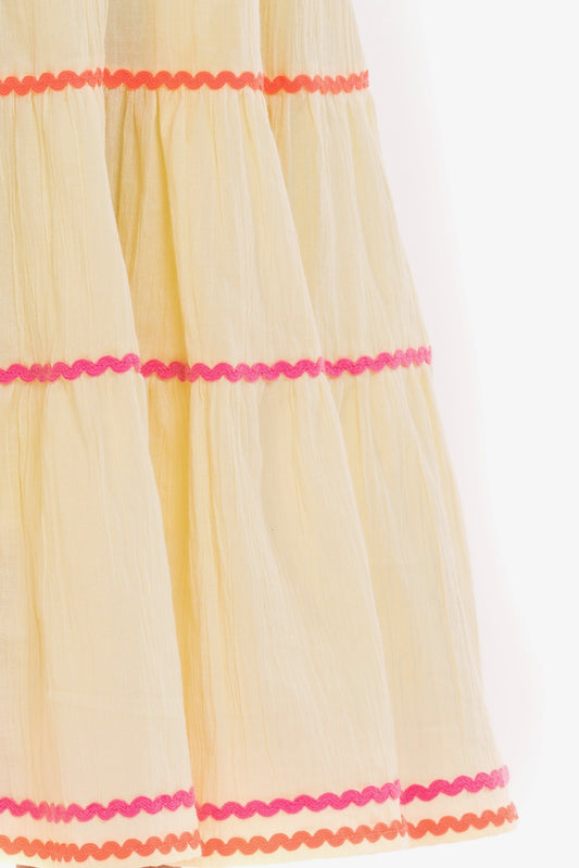 Mini Neon Vanilla Dress