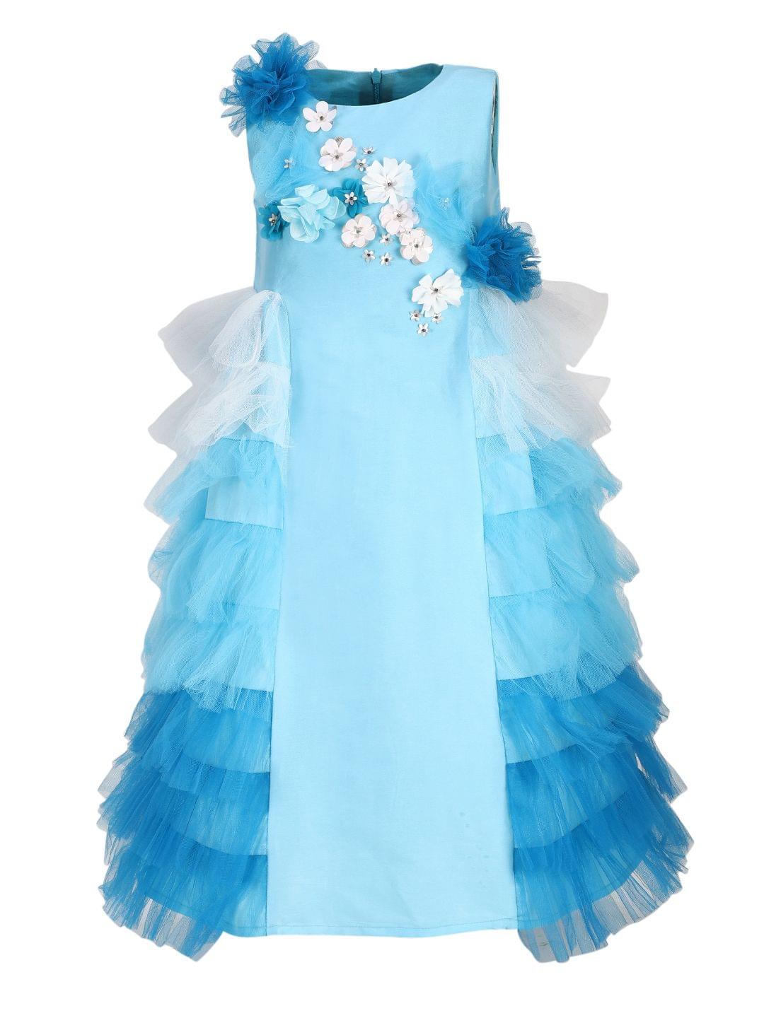 Blue Pinwheel Gown