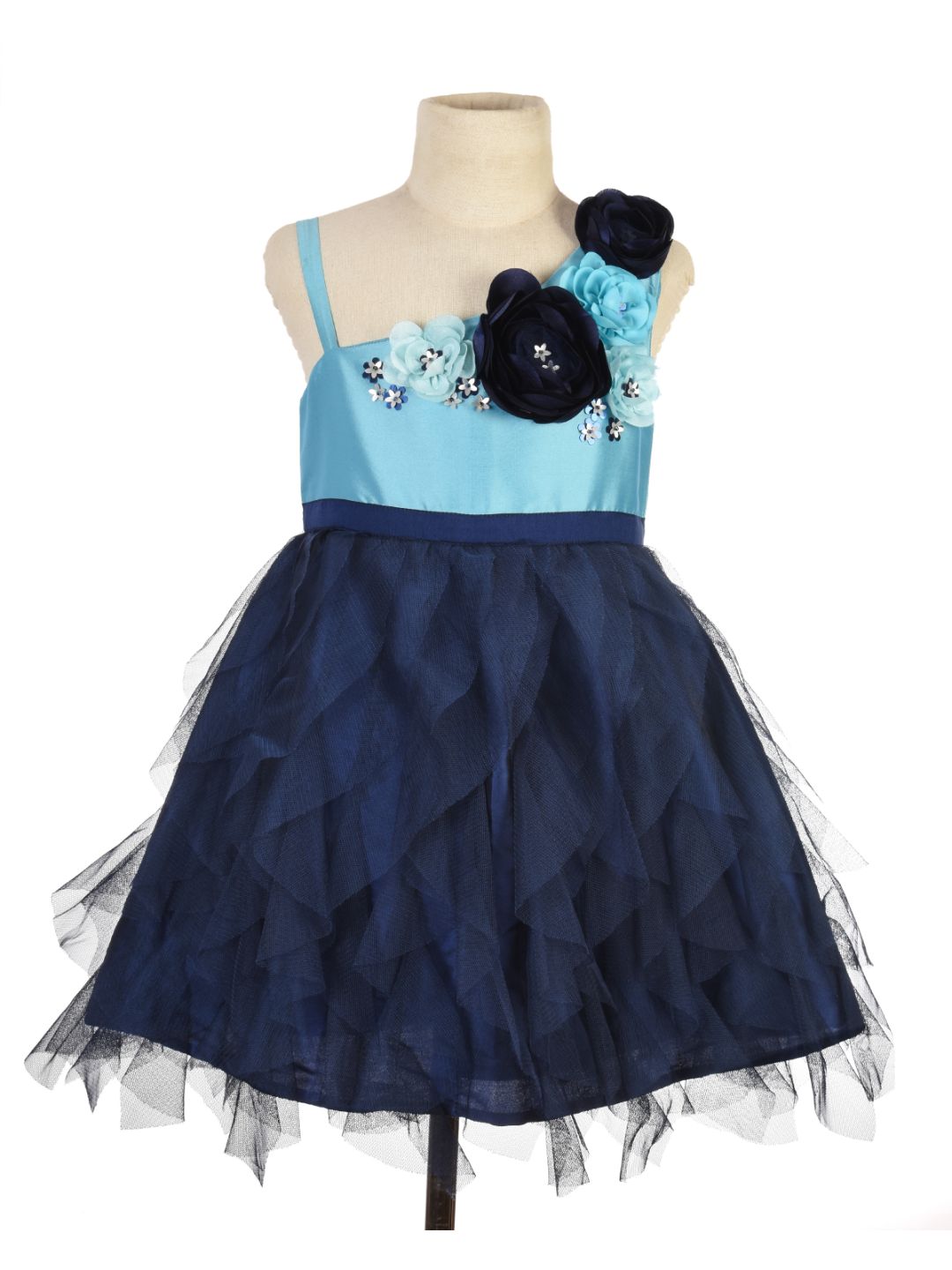 Azure Cascade Dress
