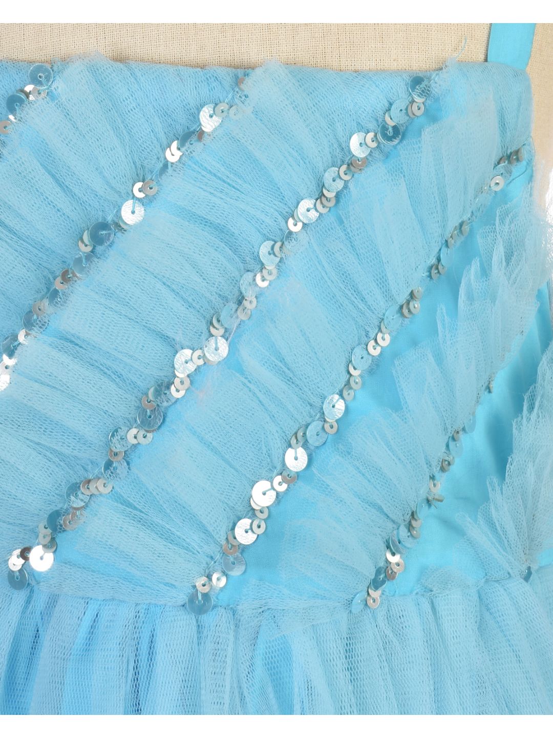 Blue Tulip Ruffle Dress