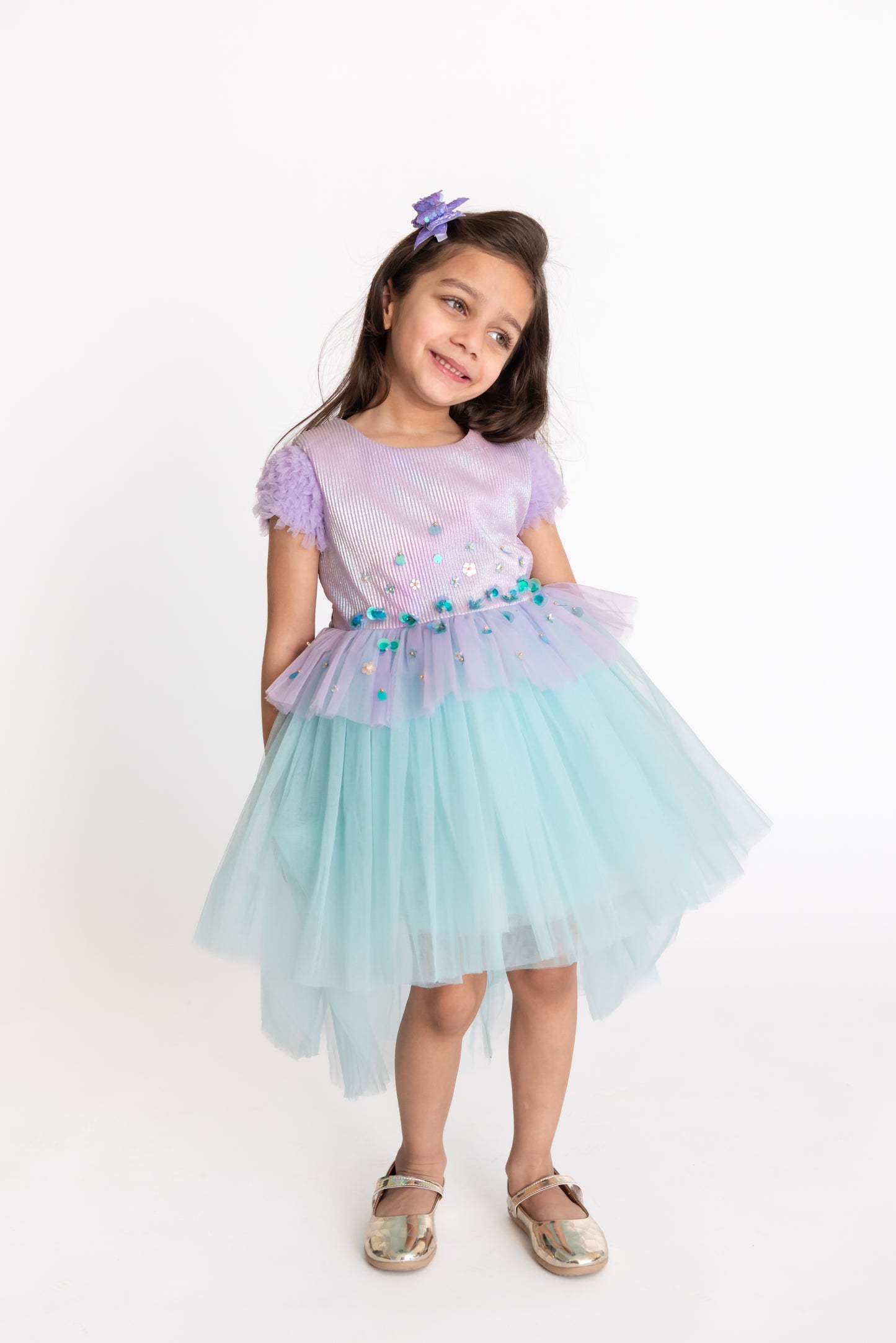 Mermaid Glitter Dress & doll Set