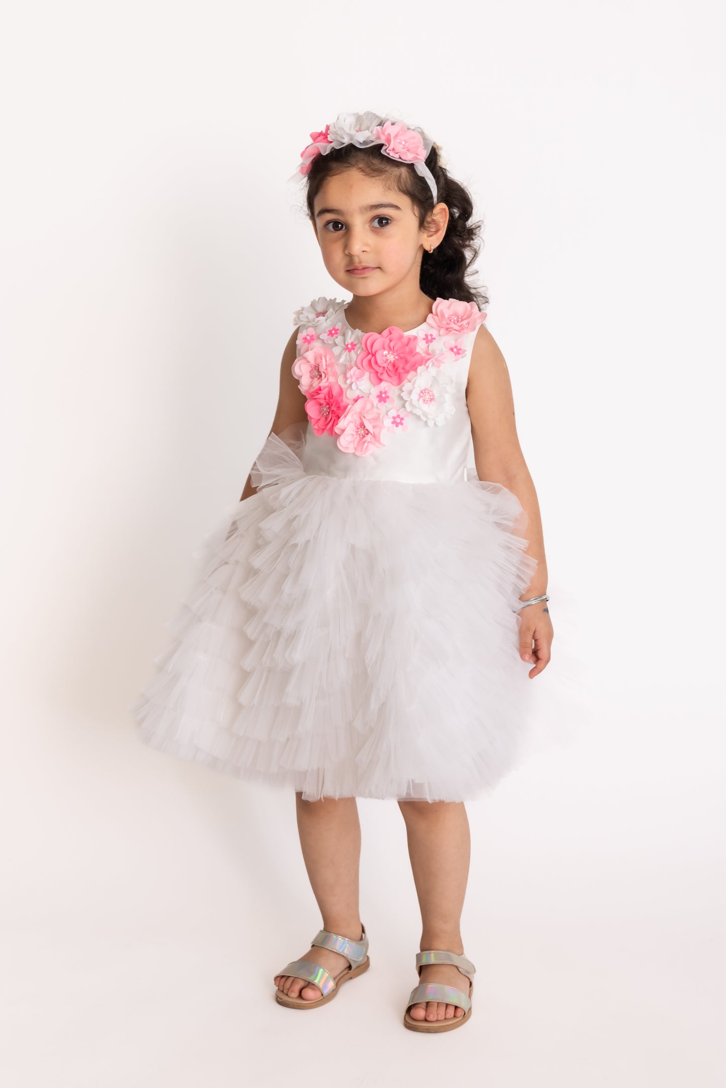 White Provence Cascade Dress