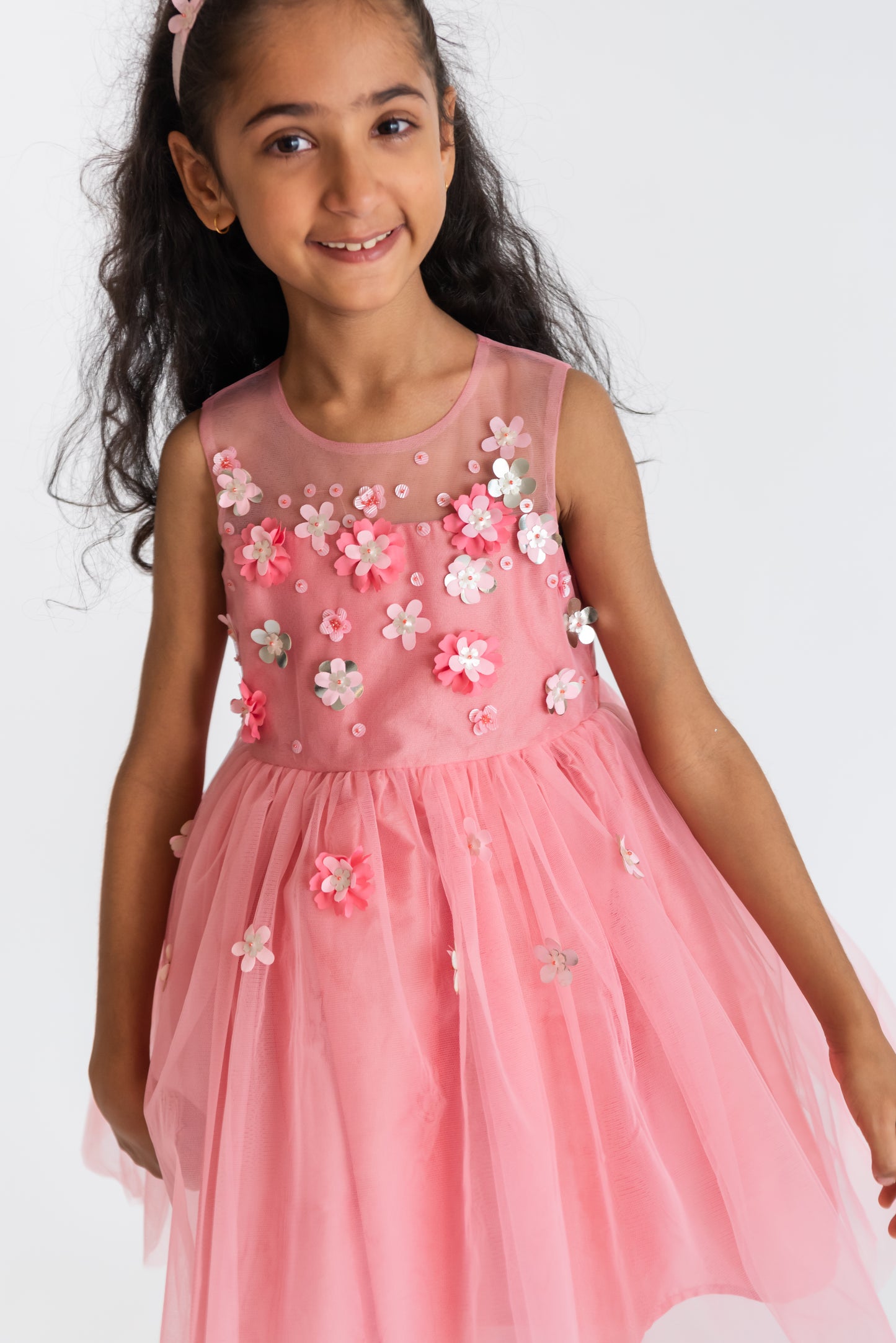 Rose 3D flower dress