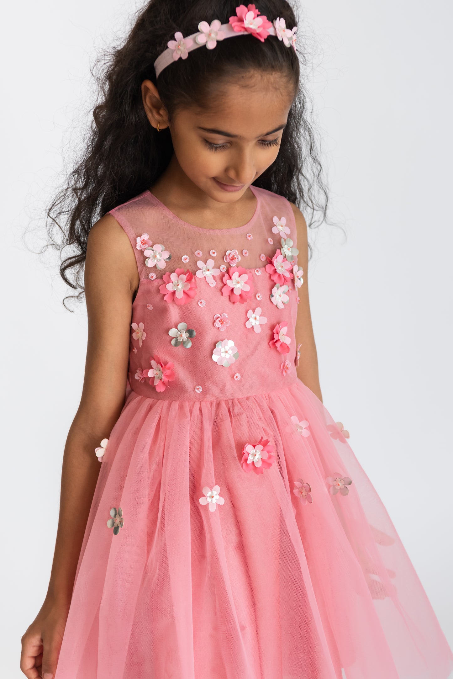Rose 3D flower dress