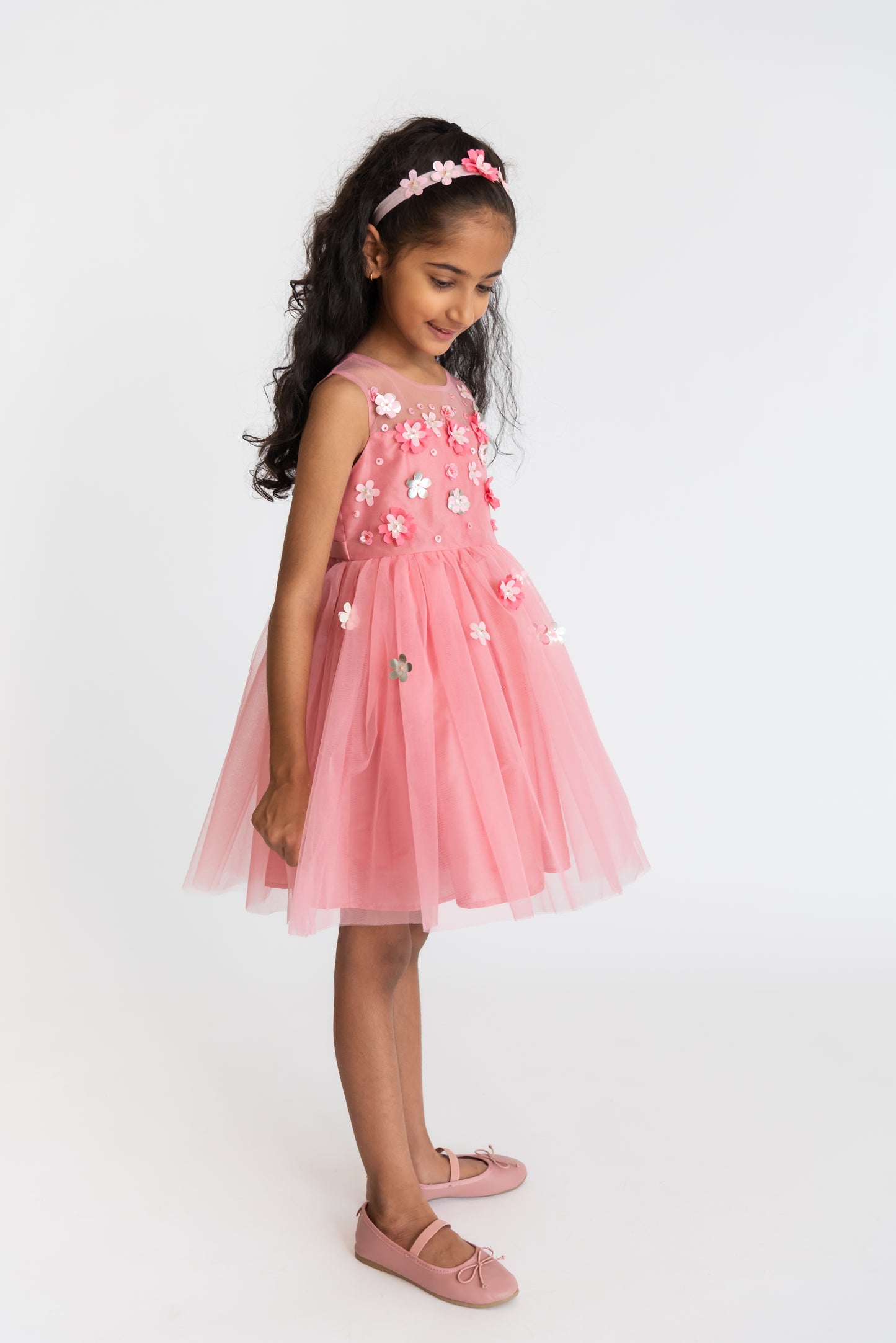 Rose 3D flower dress
