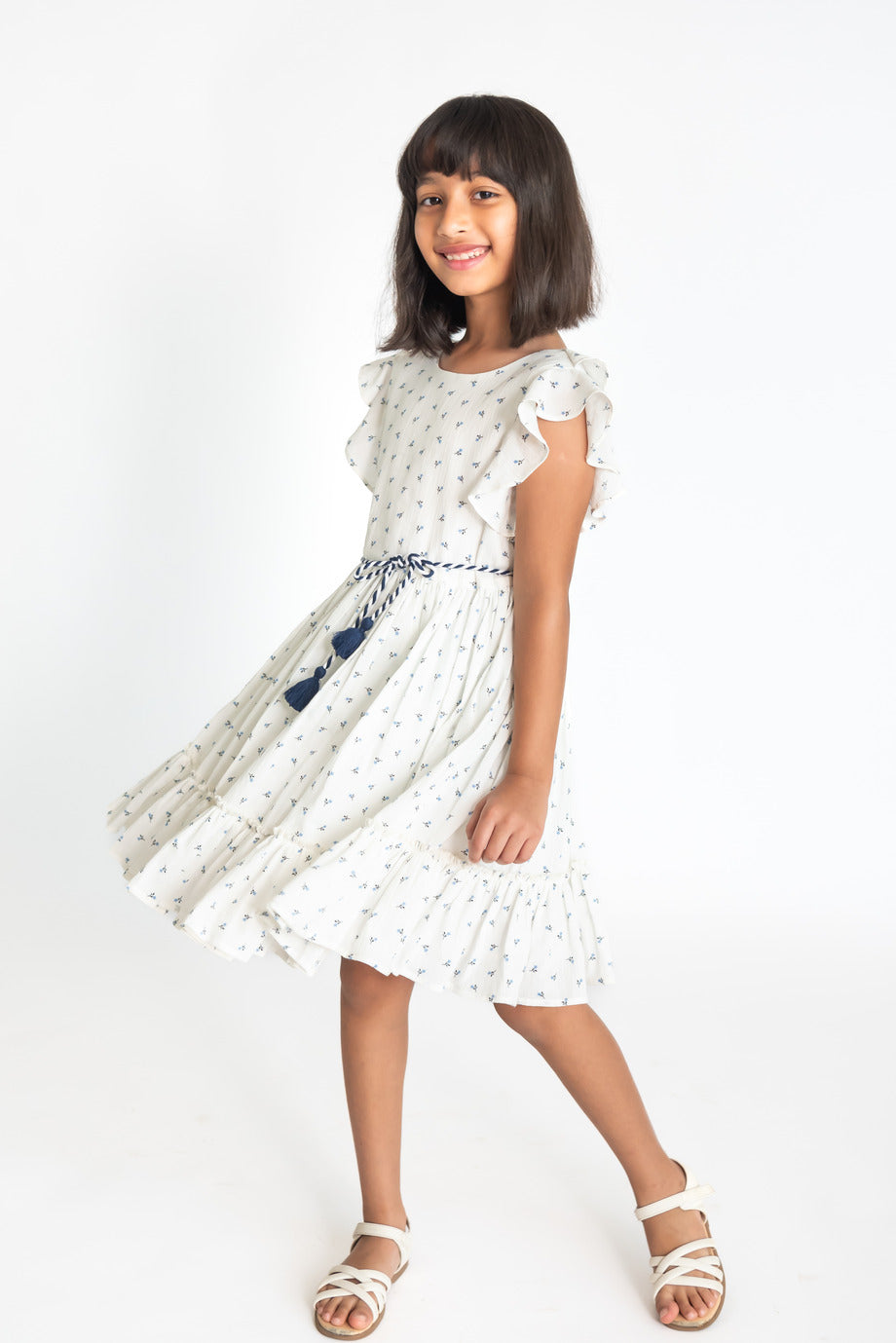 Ditsy Flutter Dress