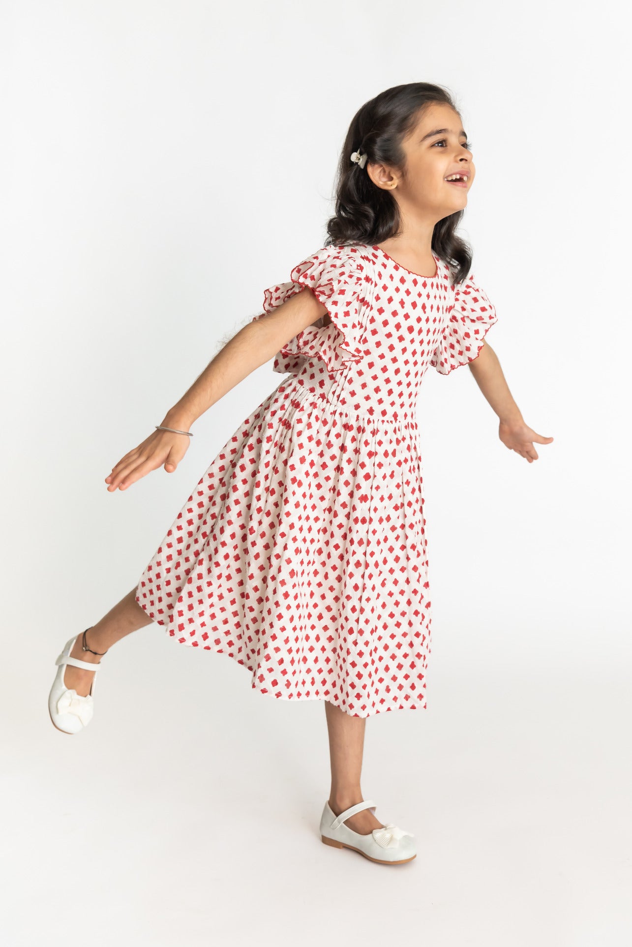 Red wave dress