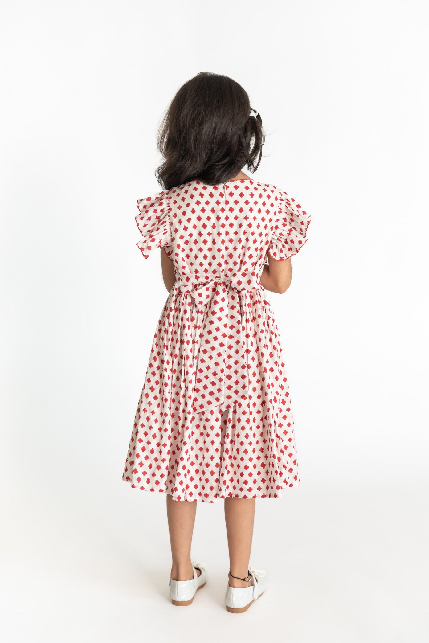 Red wave dress