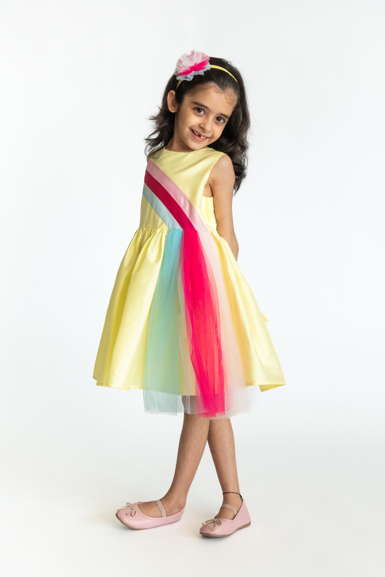 Yellow Rainbow Fun Dress