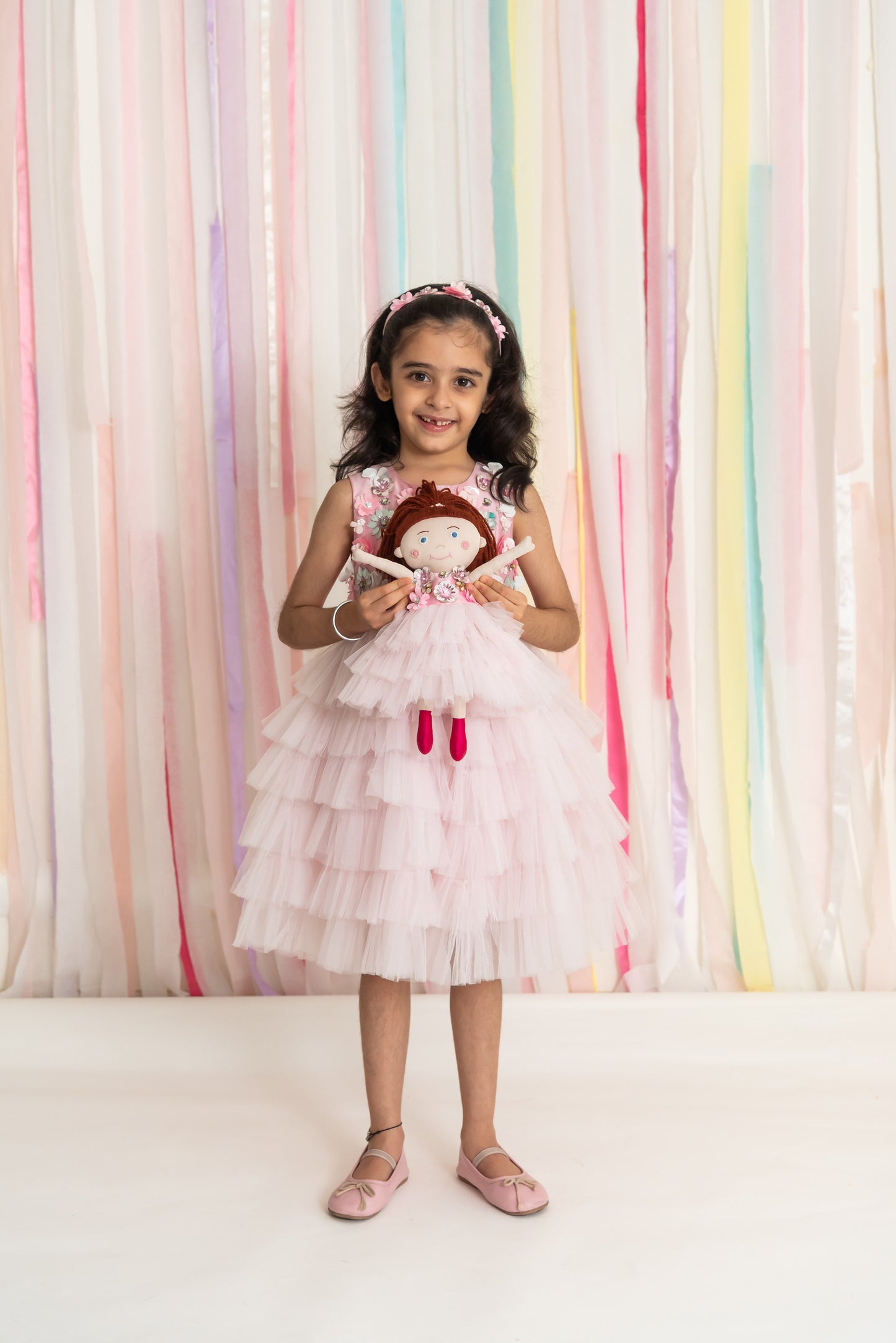 Pink Florence Dress & doll Set