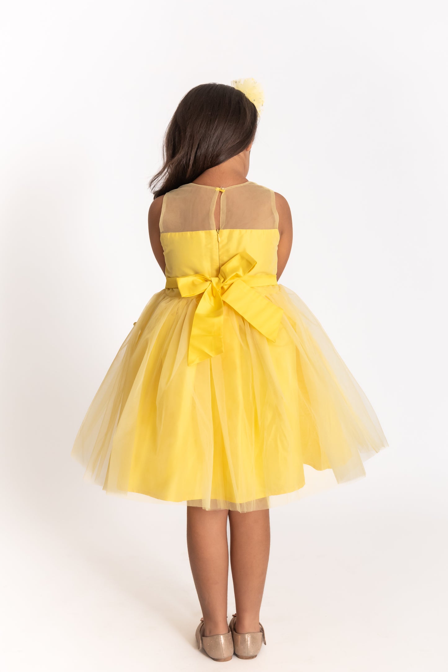 Marigold 3d flower dress