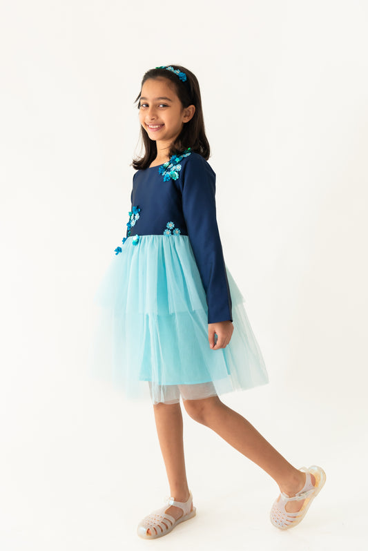 Full Sleeves Peony Dress