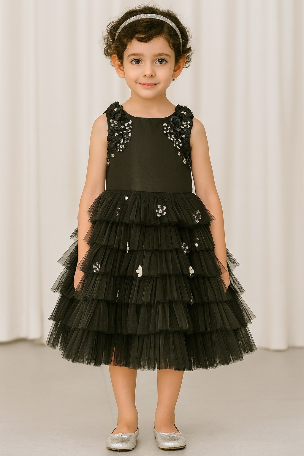 Black Morning Glory Dress