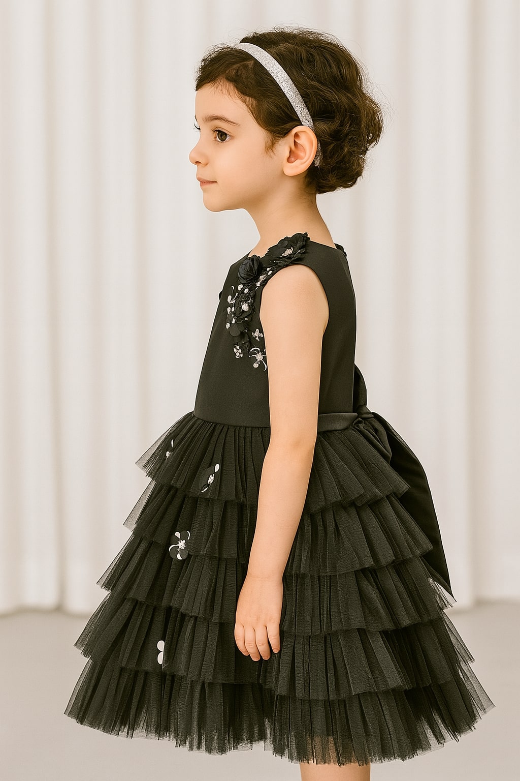 Black Morning Glory Dress