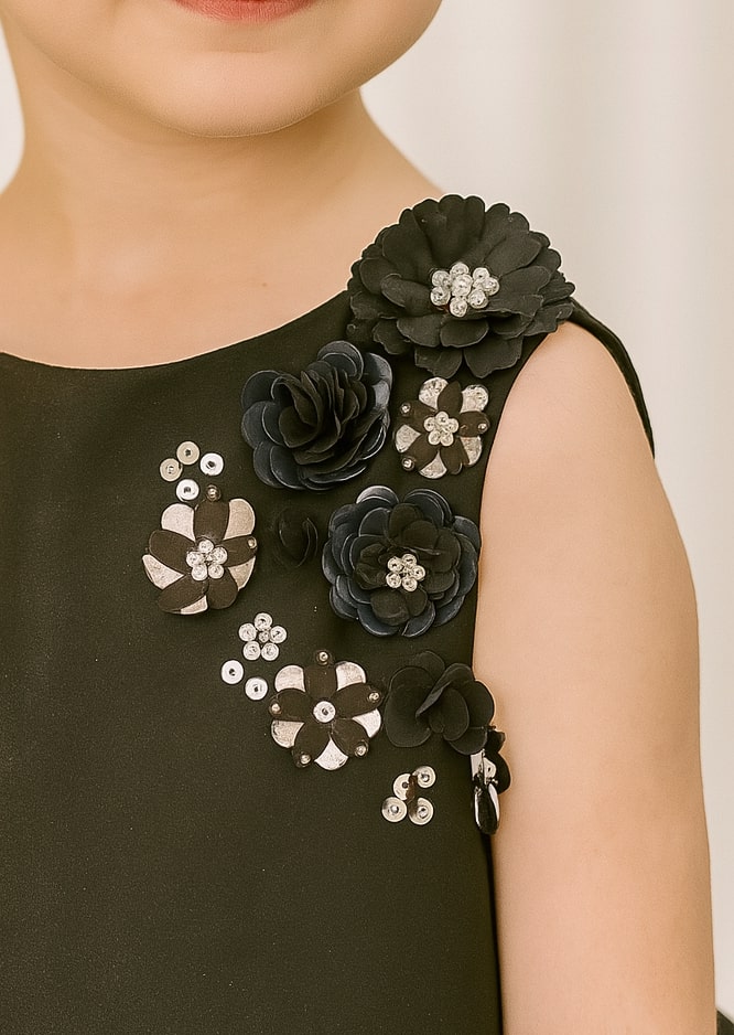 Black Morning Glory Dress