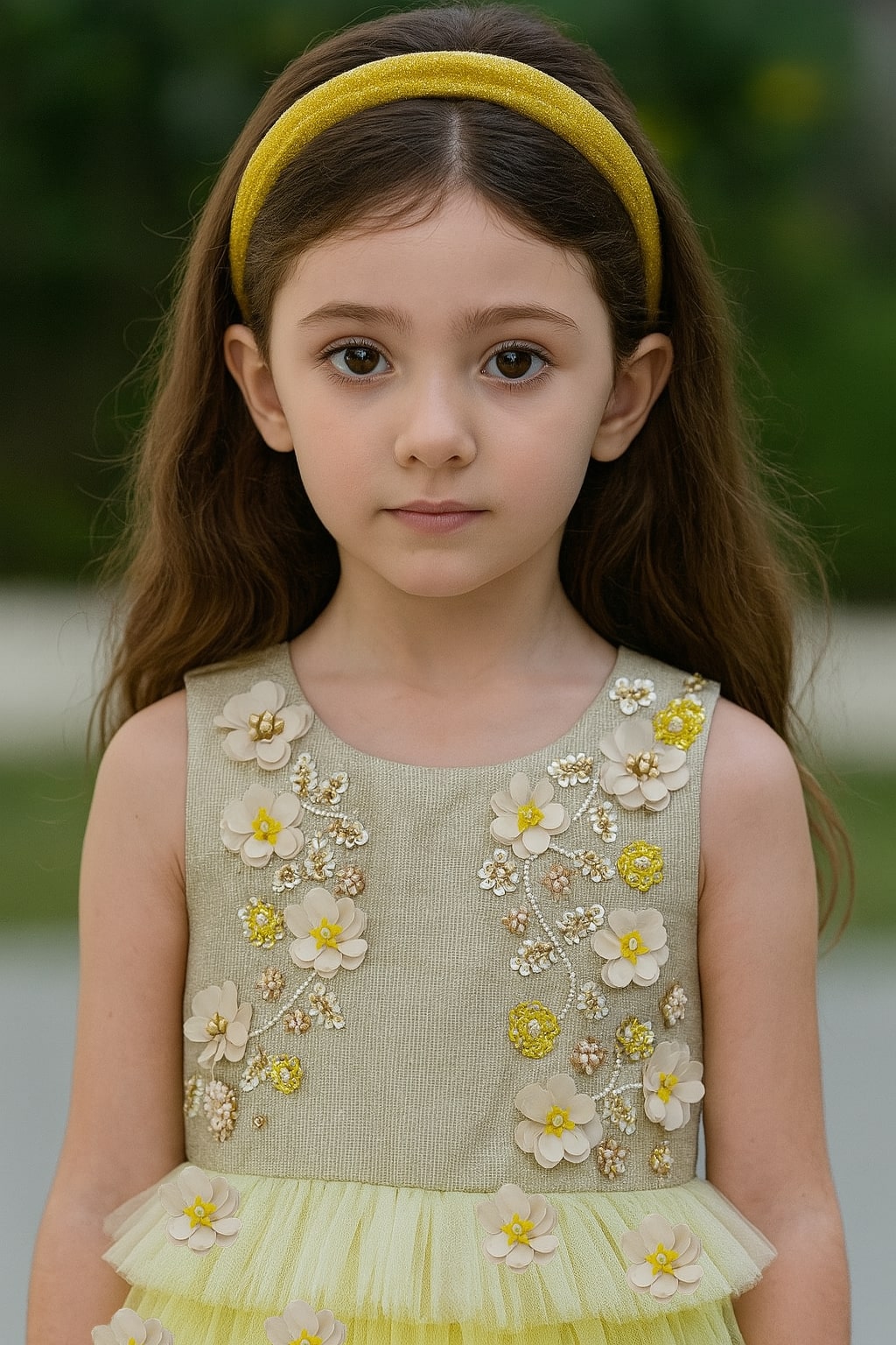 Yellow Faye Princess dress