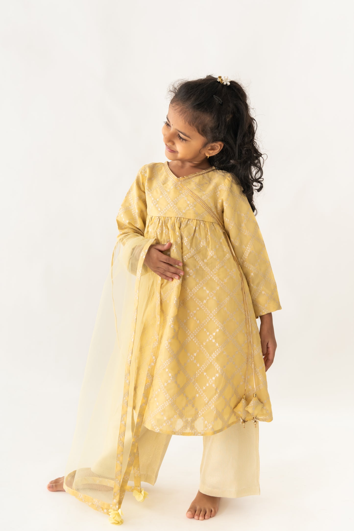 Yellow Kala Kurta set