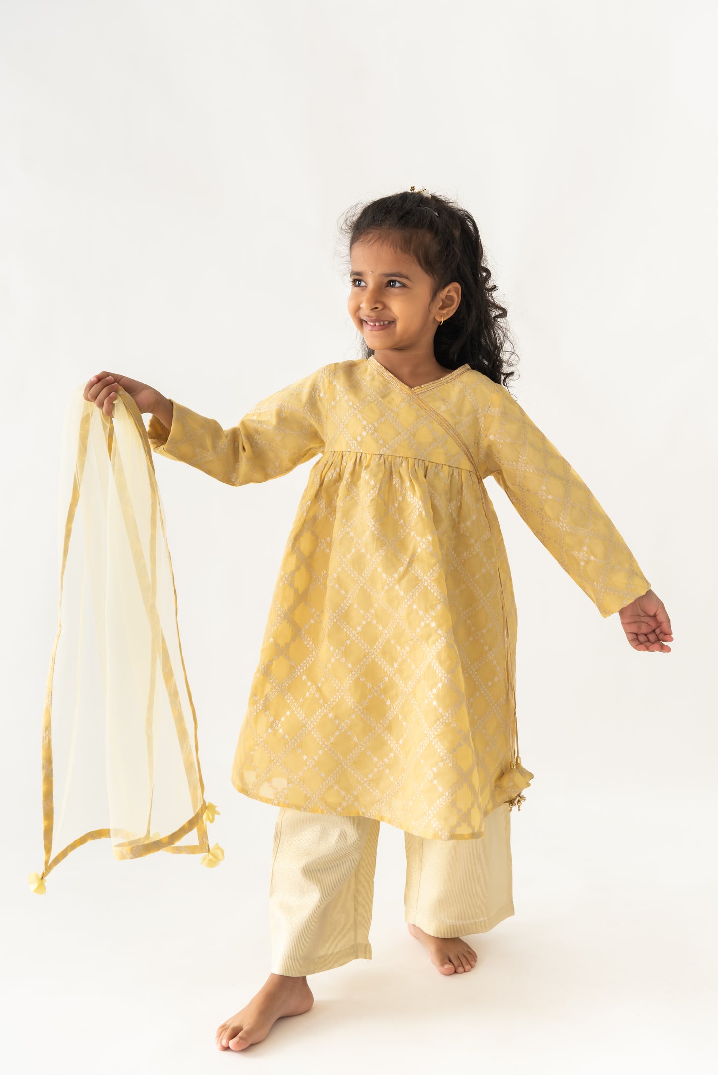 Yellow Kala Kurta set