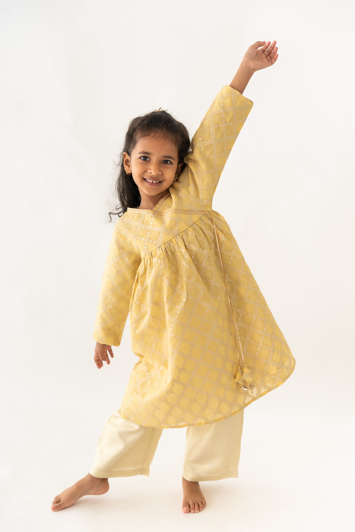 Yellow Kala Kurta set