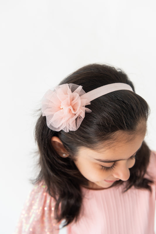 Misty pink headband