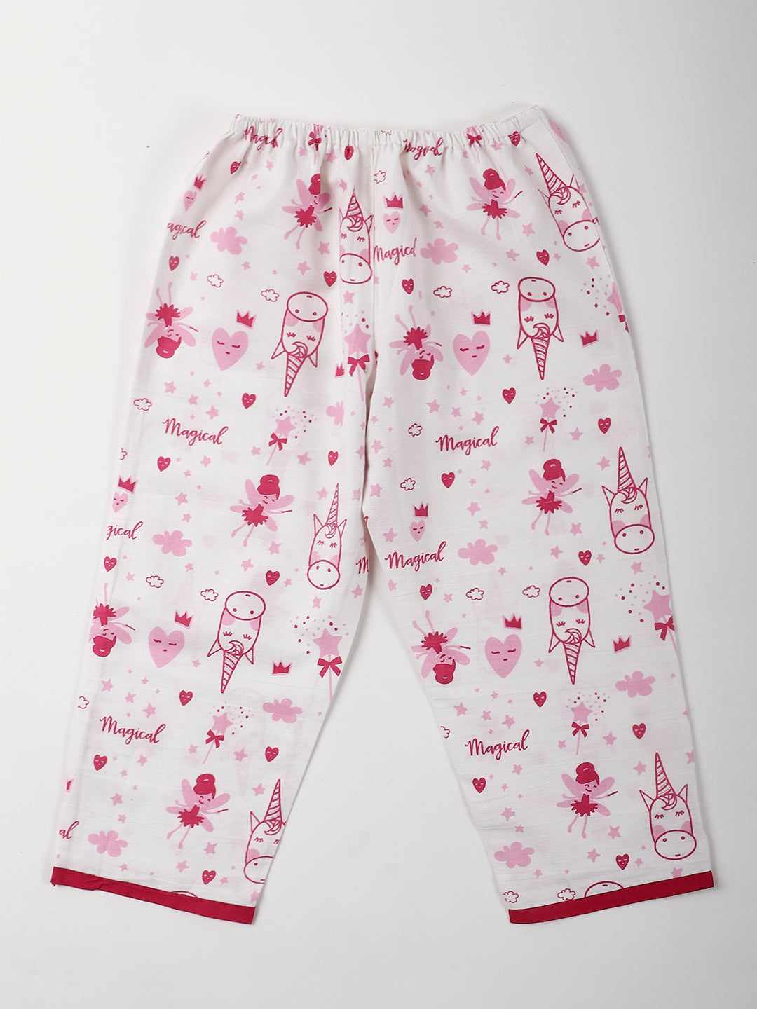 MAGICAL UNICORN NIGHTSUIT (PINK-WHITE)