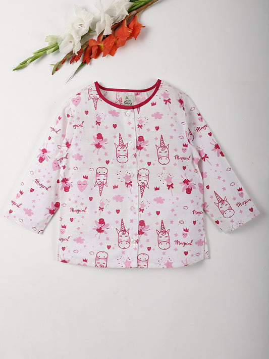 MAGICAL UNICORN NIGHTSUIT (PINK-WHITE)