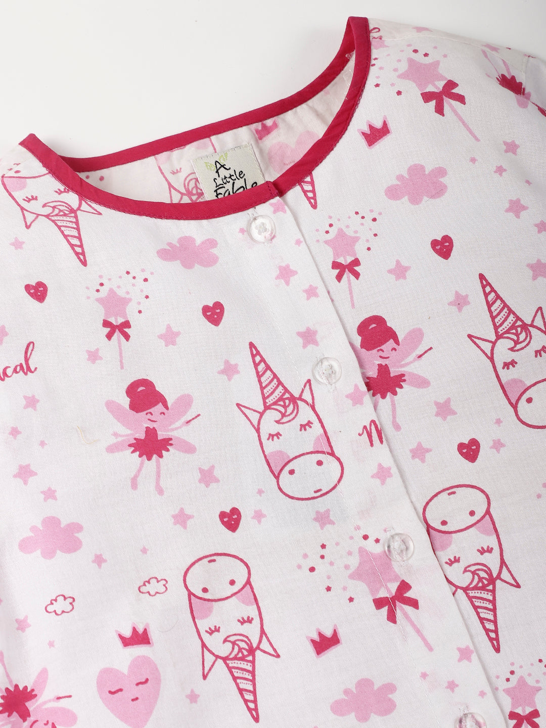 MAGICAL UNICORN NIGHTSUIT (PINK-WHITE)