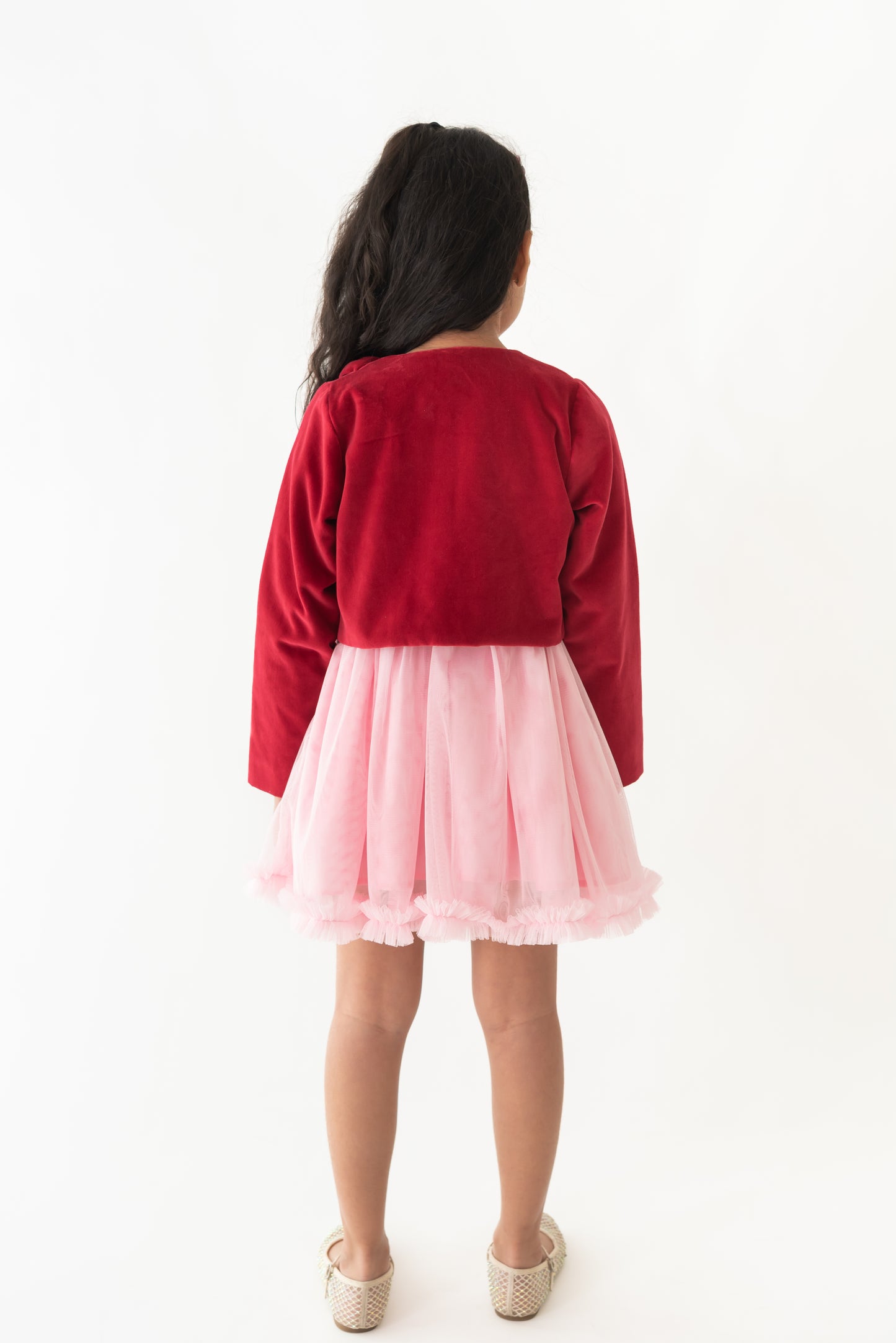 Velvet Rosette Shrug