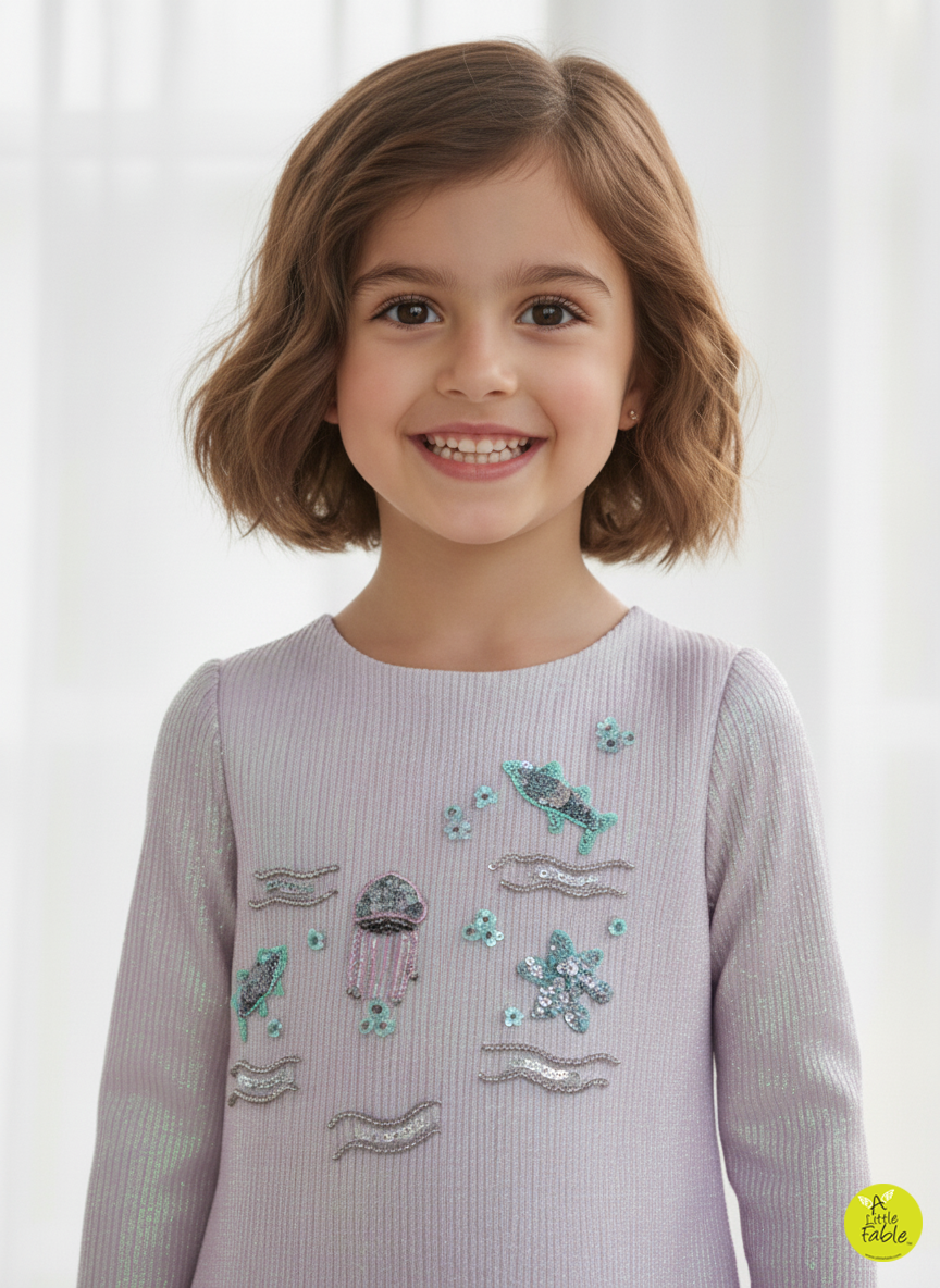 Mermaid Mist Full sleeve dress