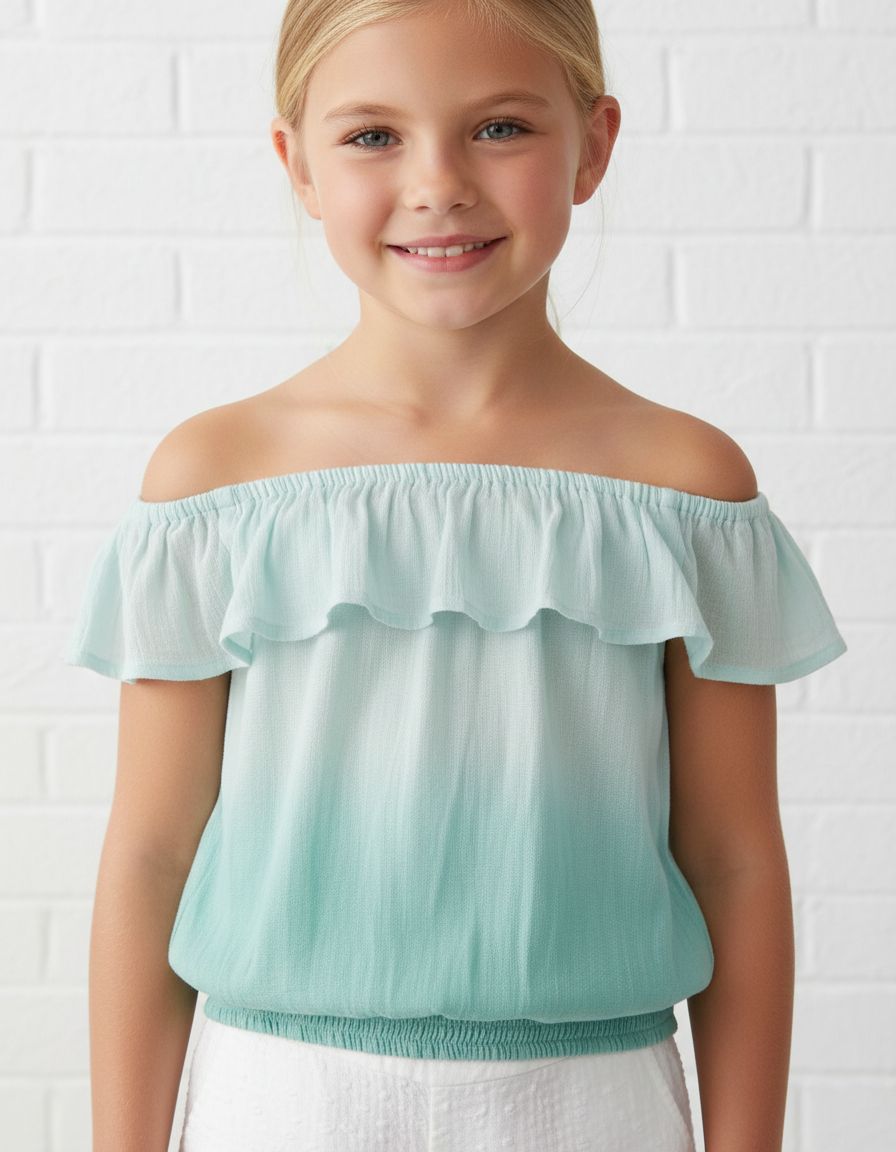 Mint Dip Dye Top