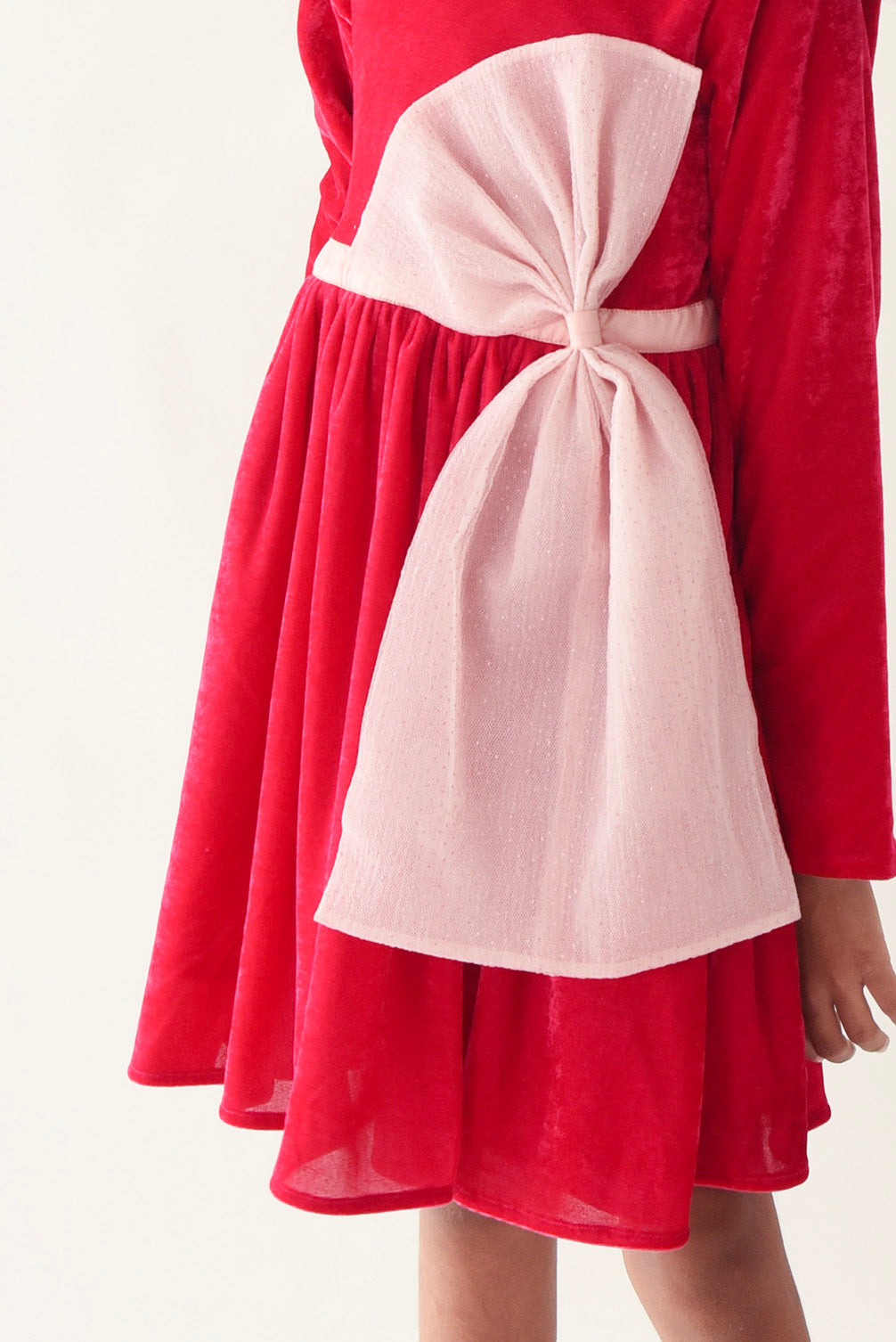 Pink Glitter bow dress