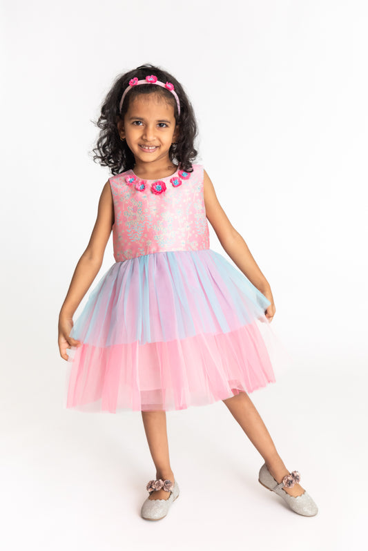 Pink Summer Shrub Dress