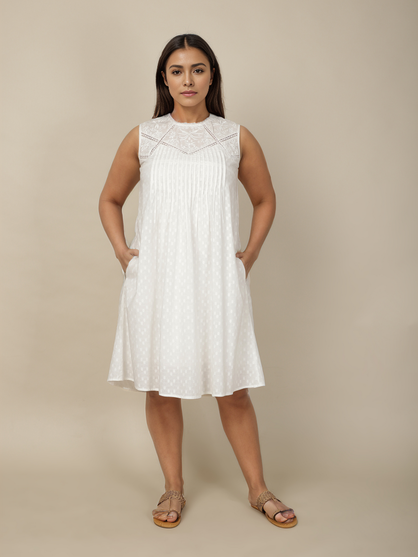 Lace Reverie White dress