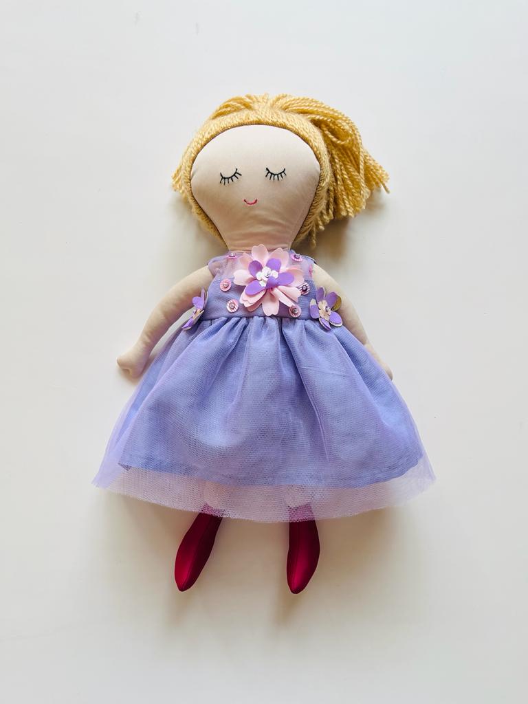 Lavender 3d Flower Doll